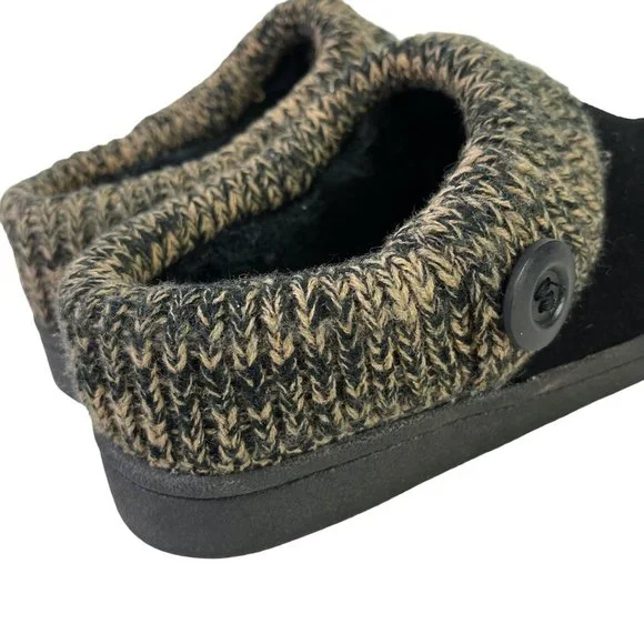 Clarks Women's Black Suede Genuine Leather Mules Slip On Loafers Casual Shoes 8 - Picture 5 of 16